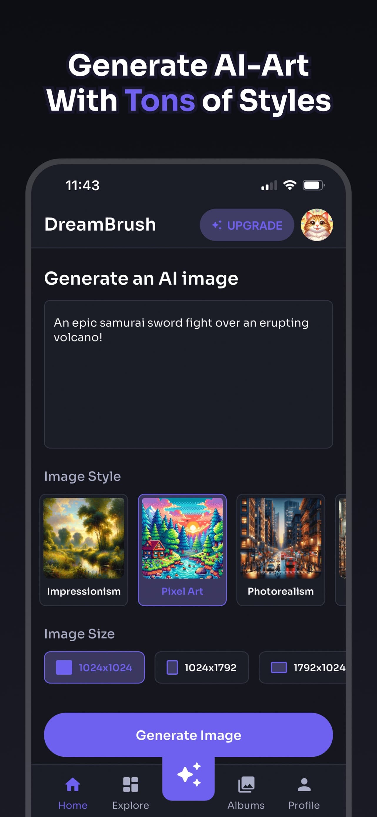 Prompt Canvas app screen