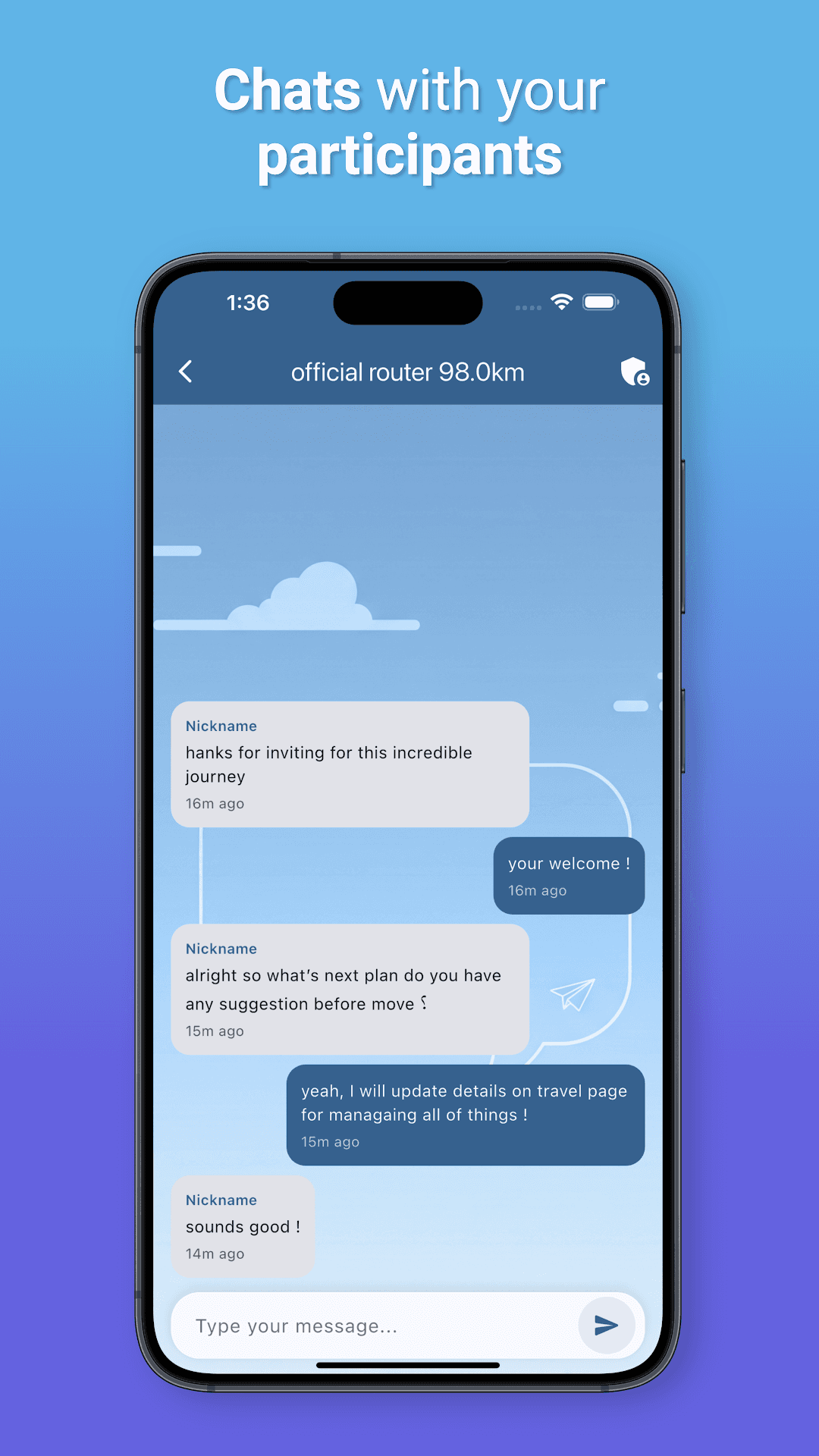 Trevola app screen