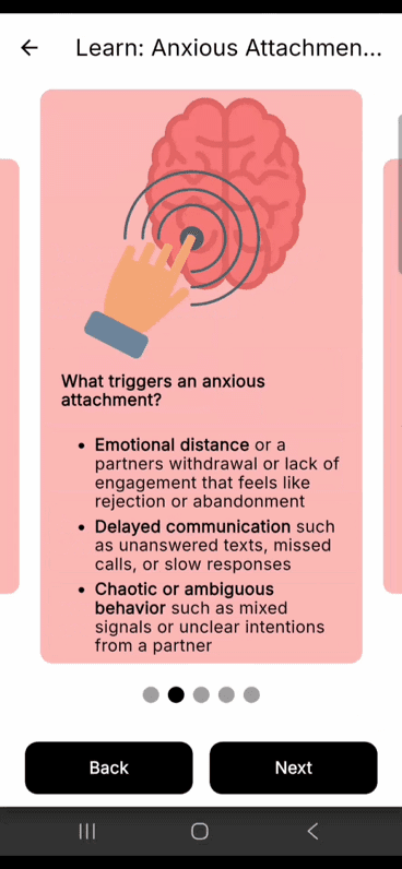 Learn modules unpack attachment styles and what sets them off